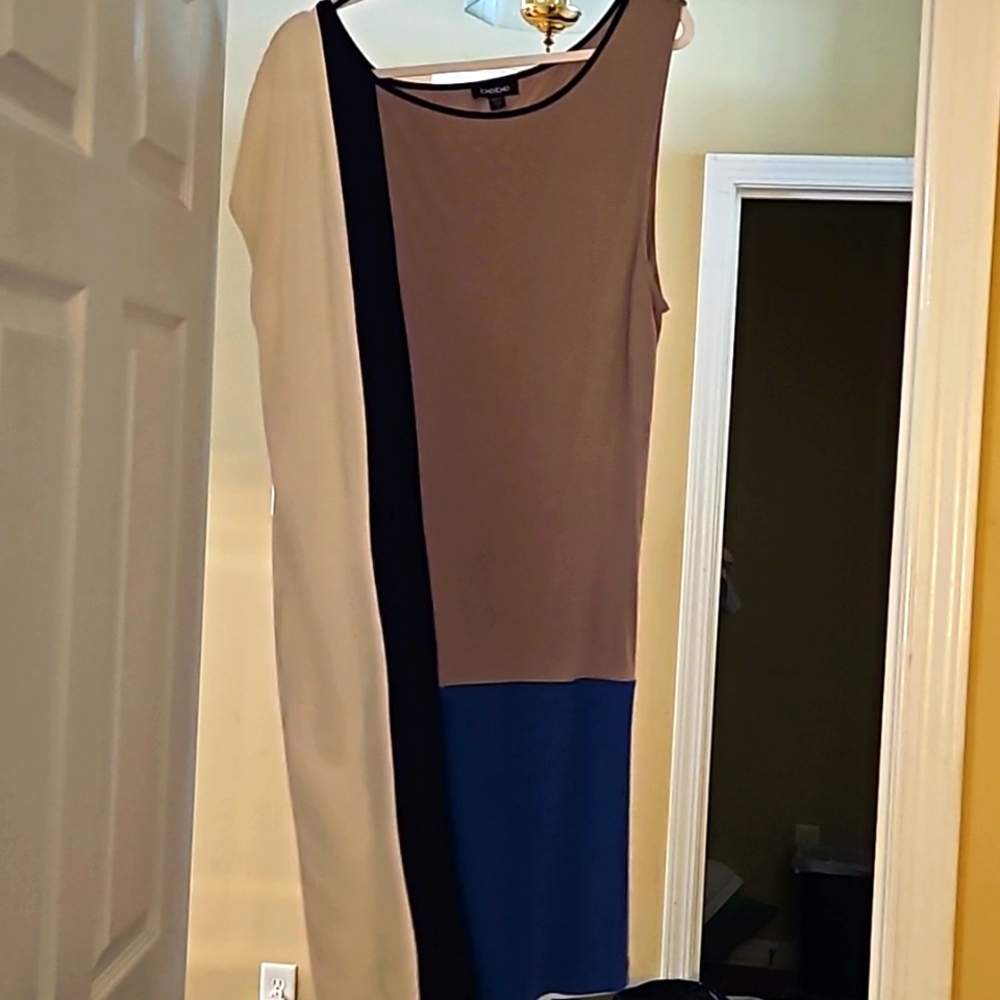 bebe color block dress